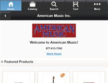 Tablet Screenshot of americanmusic.com